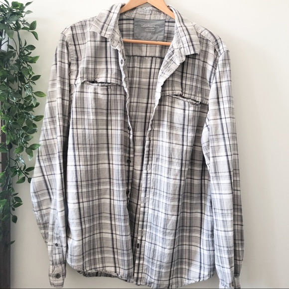 Calvin Klein Other - ❌SOLD❌ Grey Calvin Klein Flannel